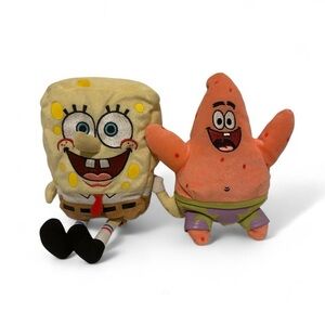 Ty Vintage Y2K 2004 SpongeBob and Patrick Ty plush set - 8/10"